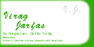 virag jarfas business card