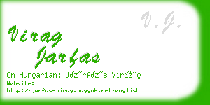 virag jarfas business card